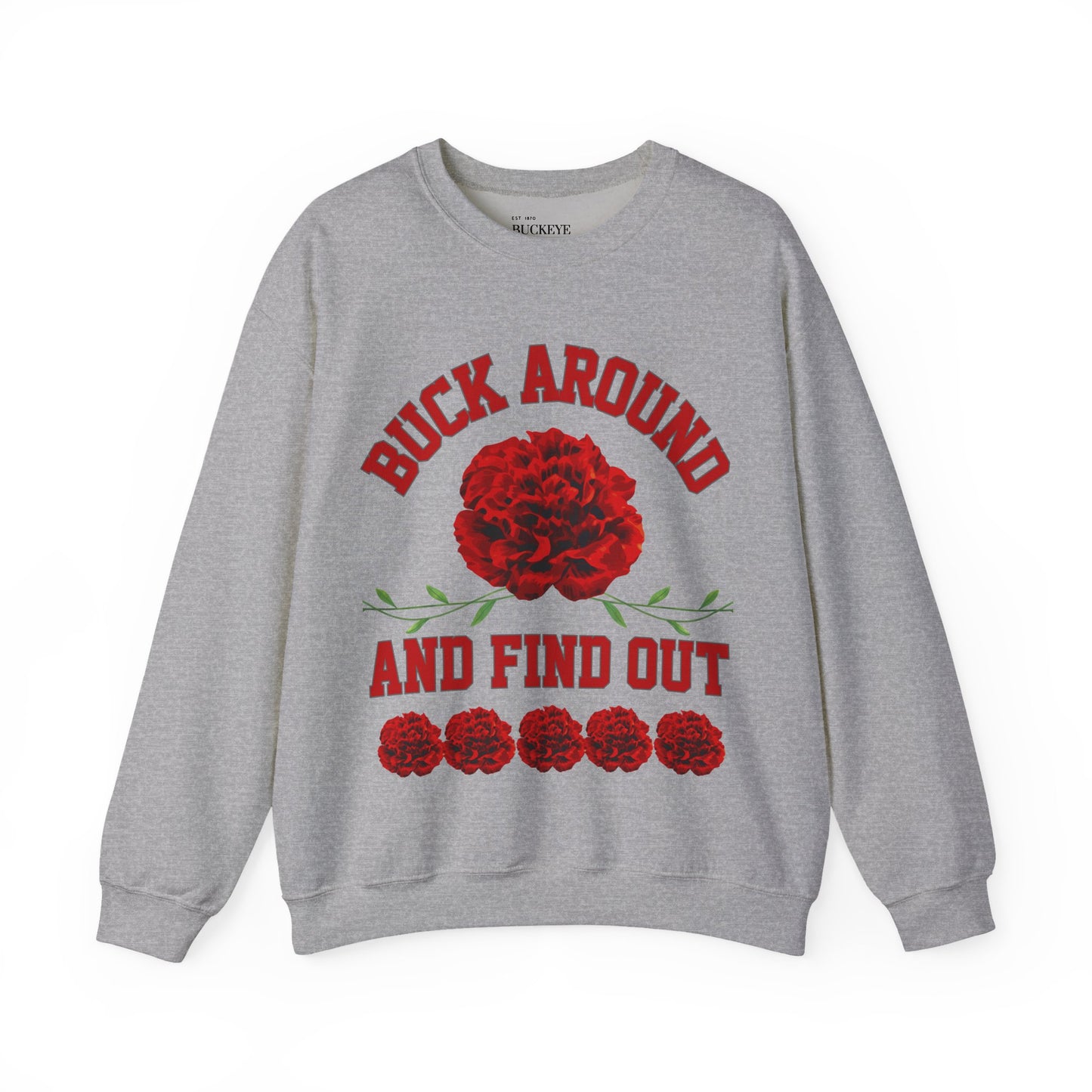 Buck Around Carnation Crewneck Sweatshirt