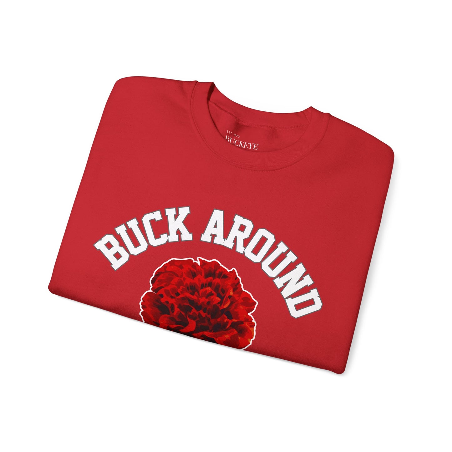 Buck Around Carnation Crewneck Sweatshirt