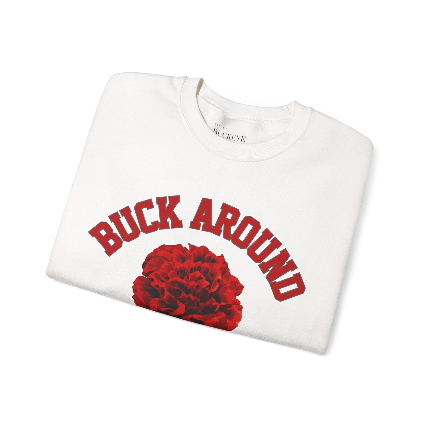 Buck Around Carnation Crewneck Sweatshirt