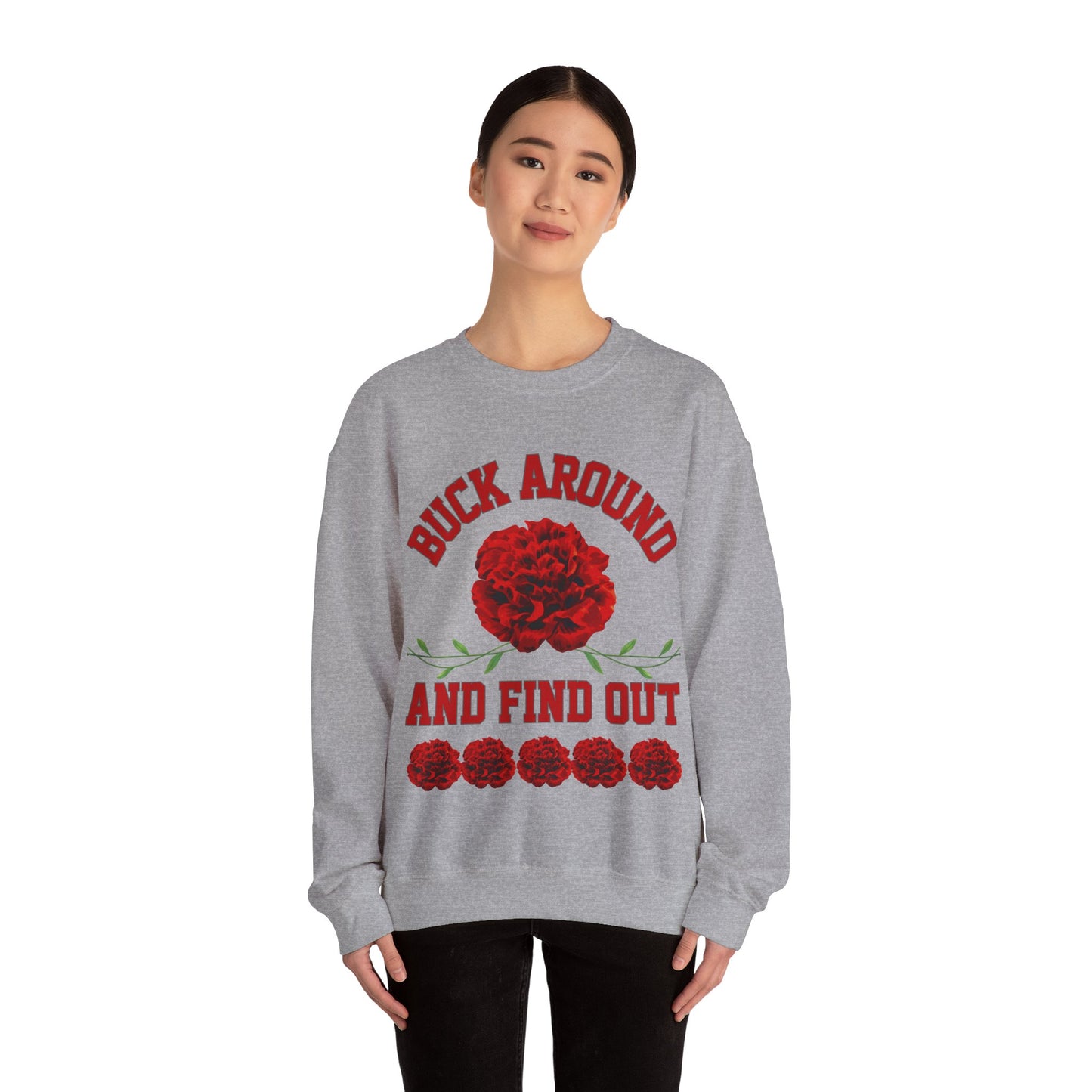 Buck Around Carnation Crewneck Sweatshirt
