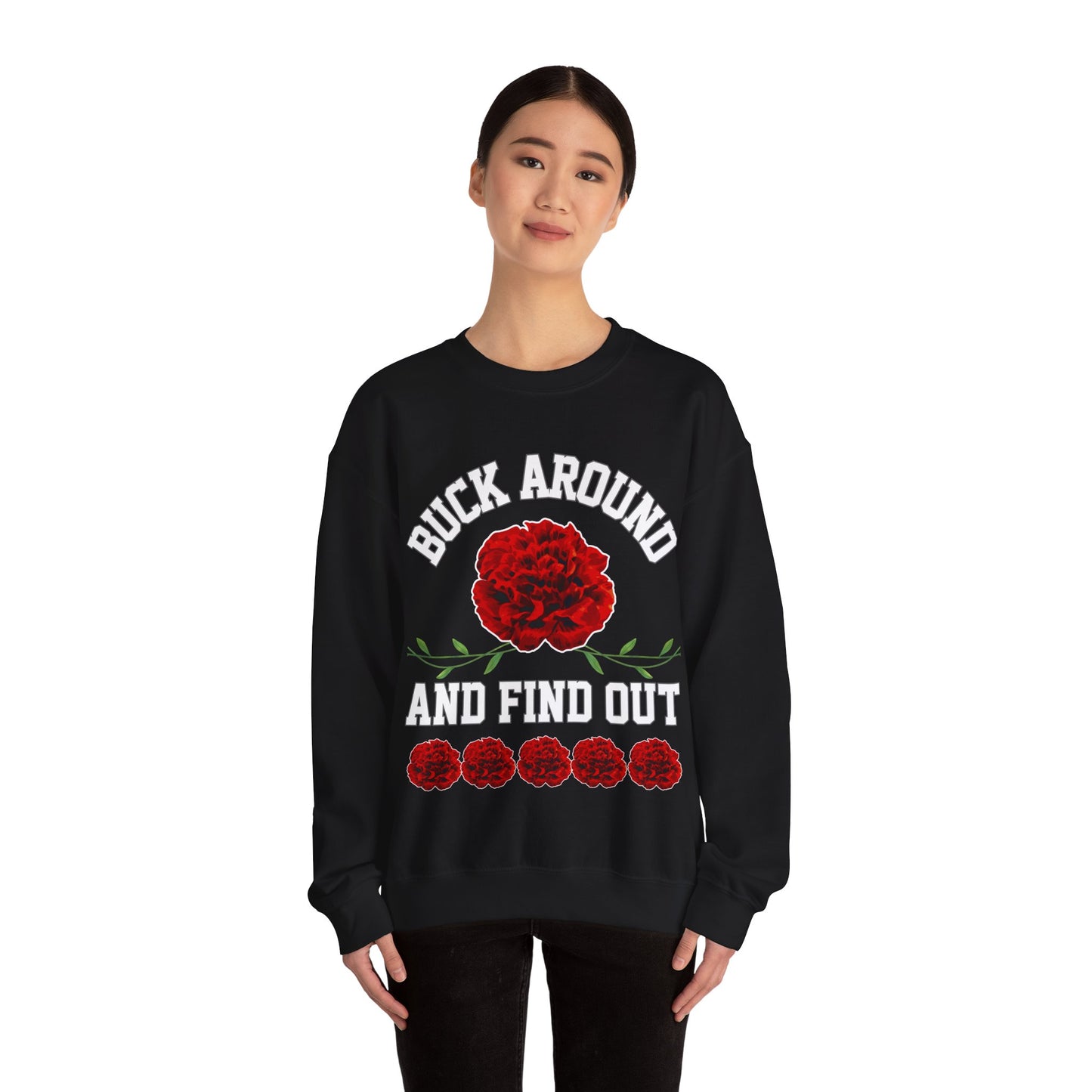 Buck Around Carnation Crewneck Sweatshirt