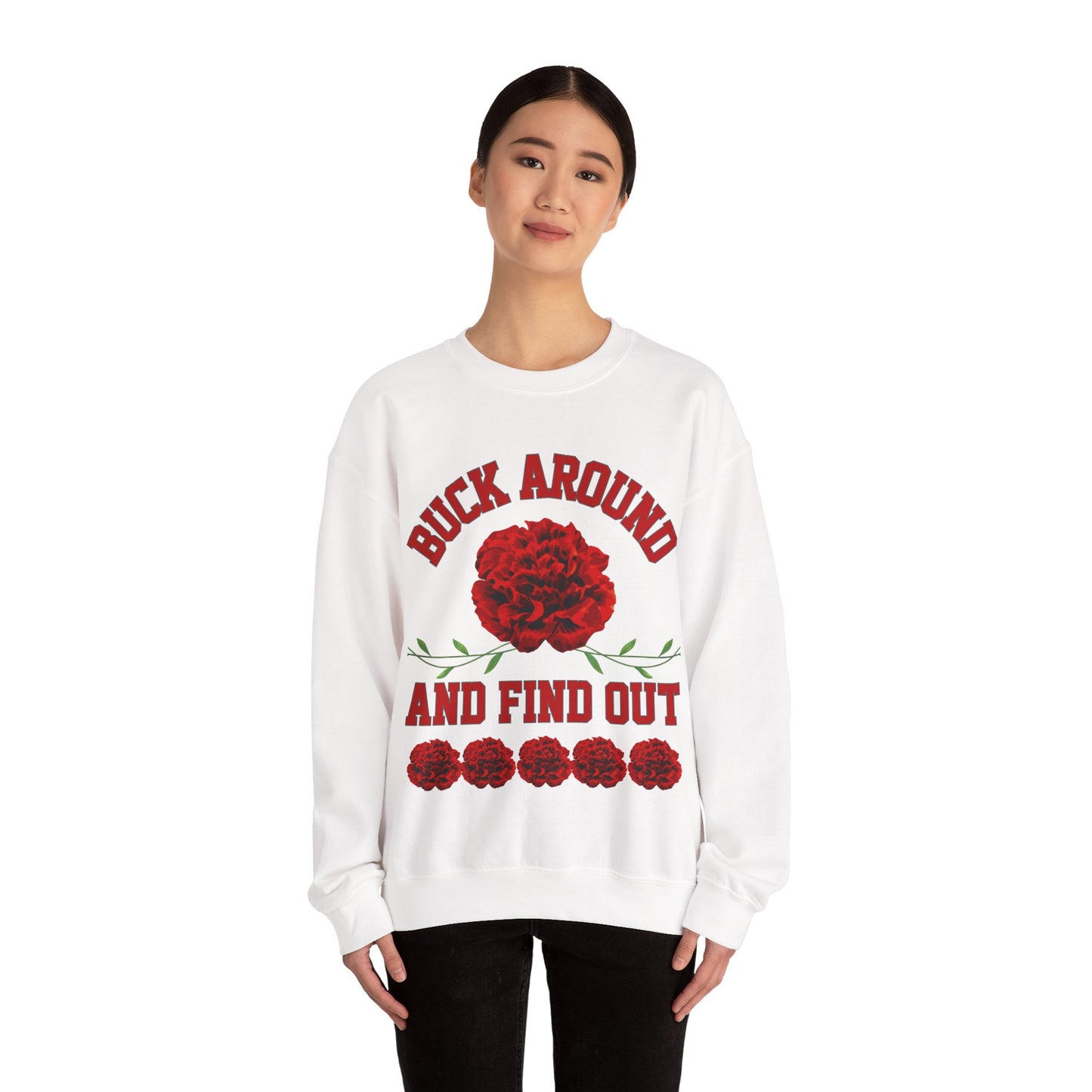Buck Around Carnation Crewneck Sweatshirt