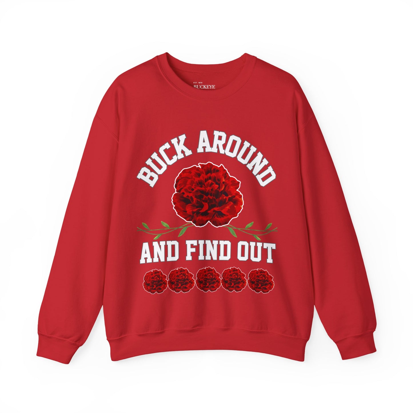 Buck Around Carnation Crewneck Sweatshirt