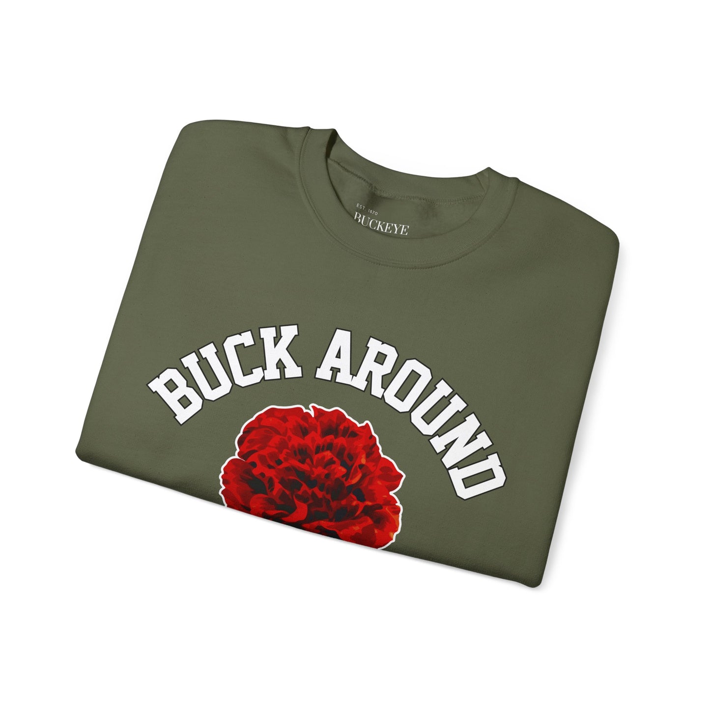 Buck Around Carnation Crewneck Sweatshirt
