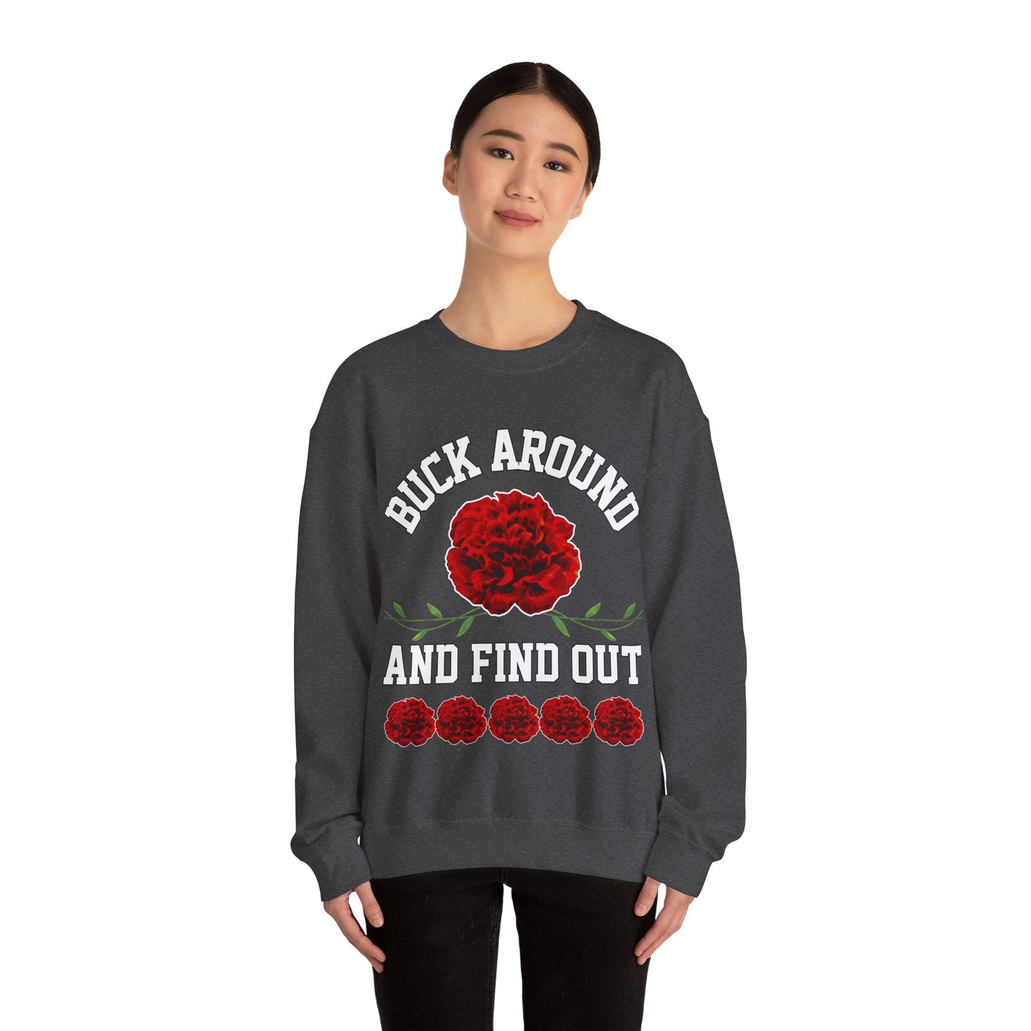 Buck Around Carnation Crewneck Sweatshirt