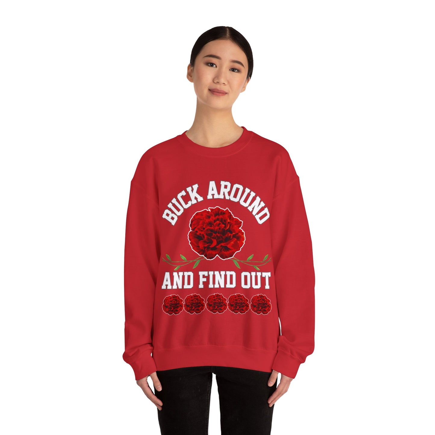 Buck Around Carnation Crewneck Sweatshirt