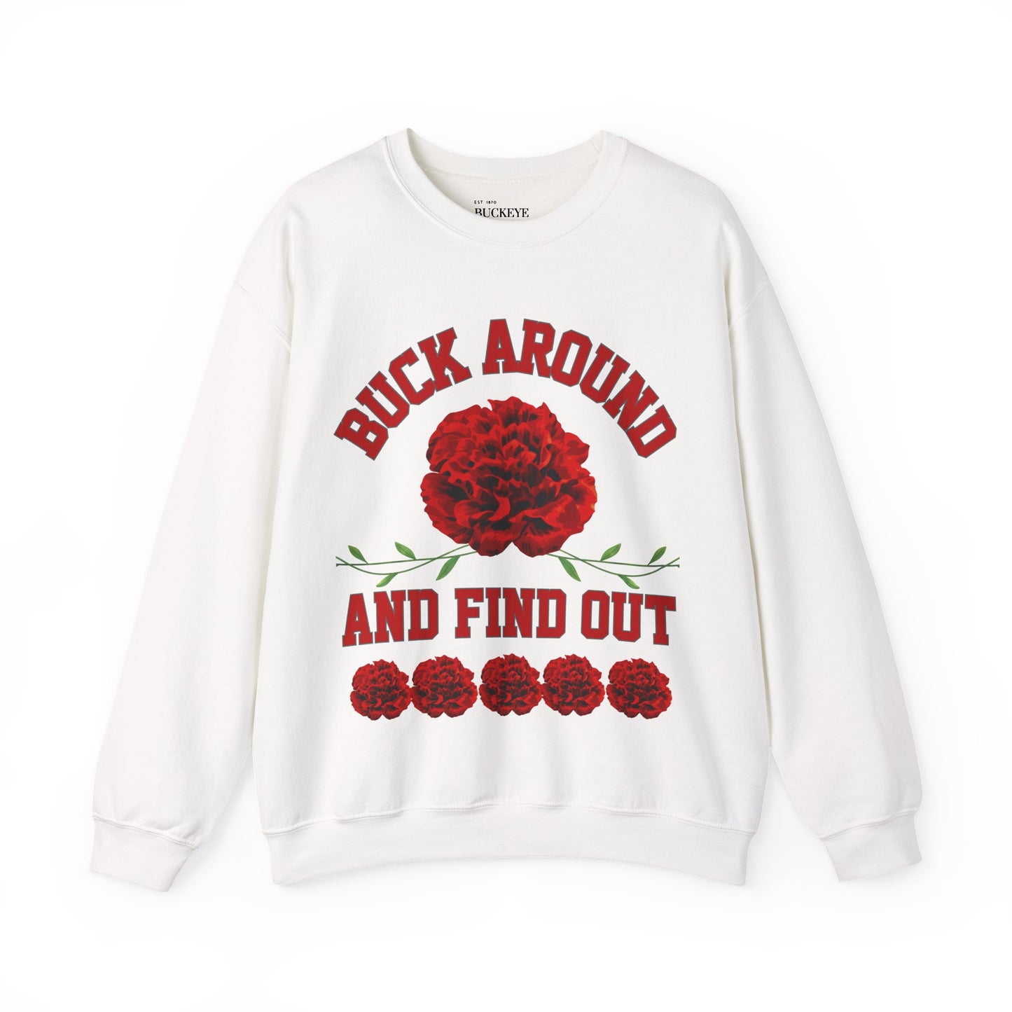 Buck Around Carnation Crewneck Sweatshirt