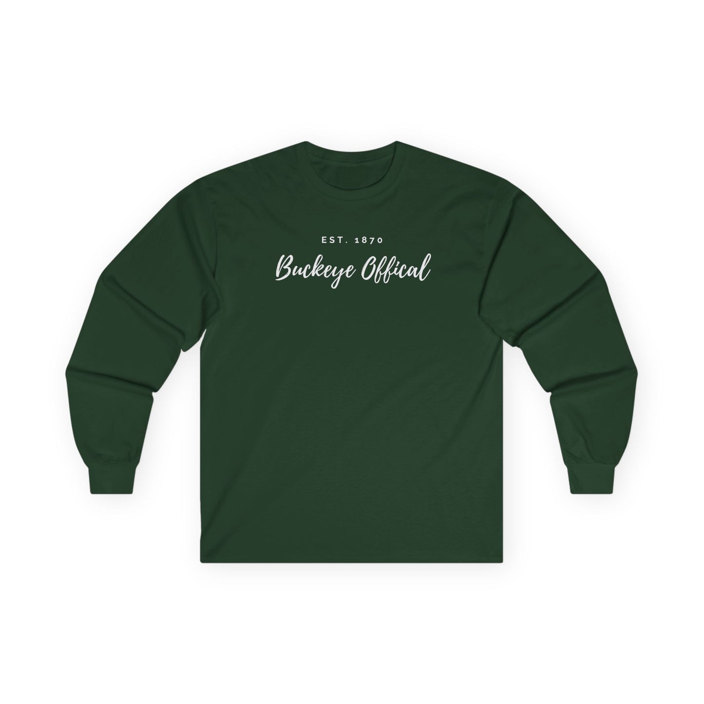 Script Buckeye Official Long Sleeve Tee