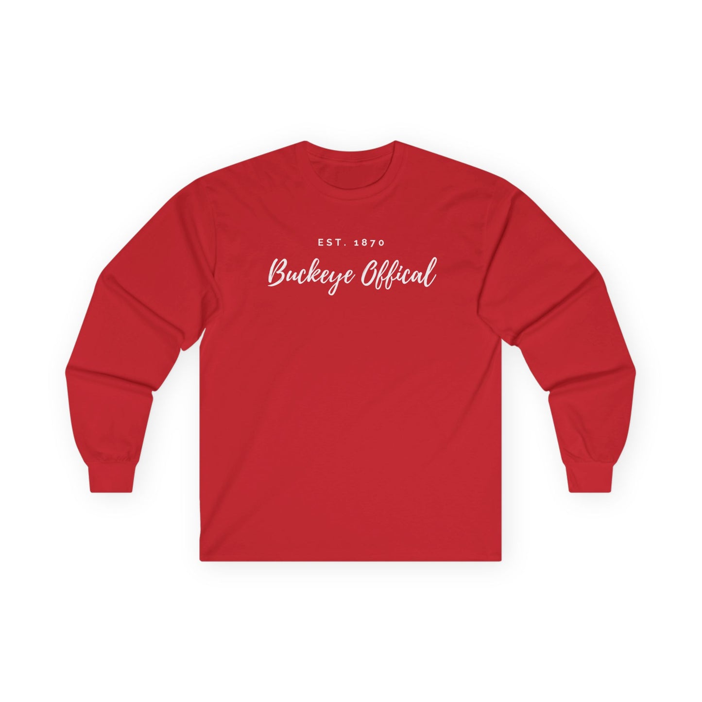 Script Buckeye Official Long Sleeve Tee